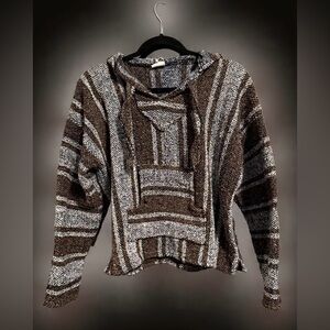 Vintage- Vel-Mex- Made in Mexico Baja Hoodie/ Poncho- Medium